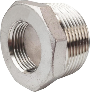 Réducteur de filetage NPT mâle 1-1/<span class=keywords><strong>4</strong></span> pouce x femelle <span class=keywords><strong>3</strong></span>/<span class=keywords><strong>4</strong></span> pouce, en acier inoxydable 304, pour des raccords de tuyauterie sécurisés - Product Image 1