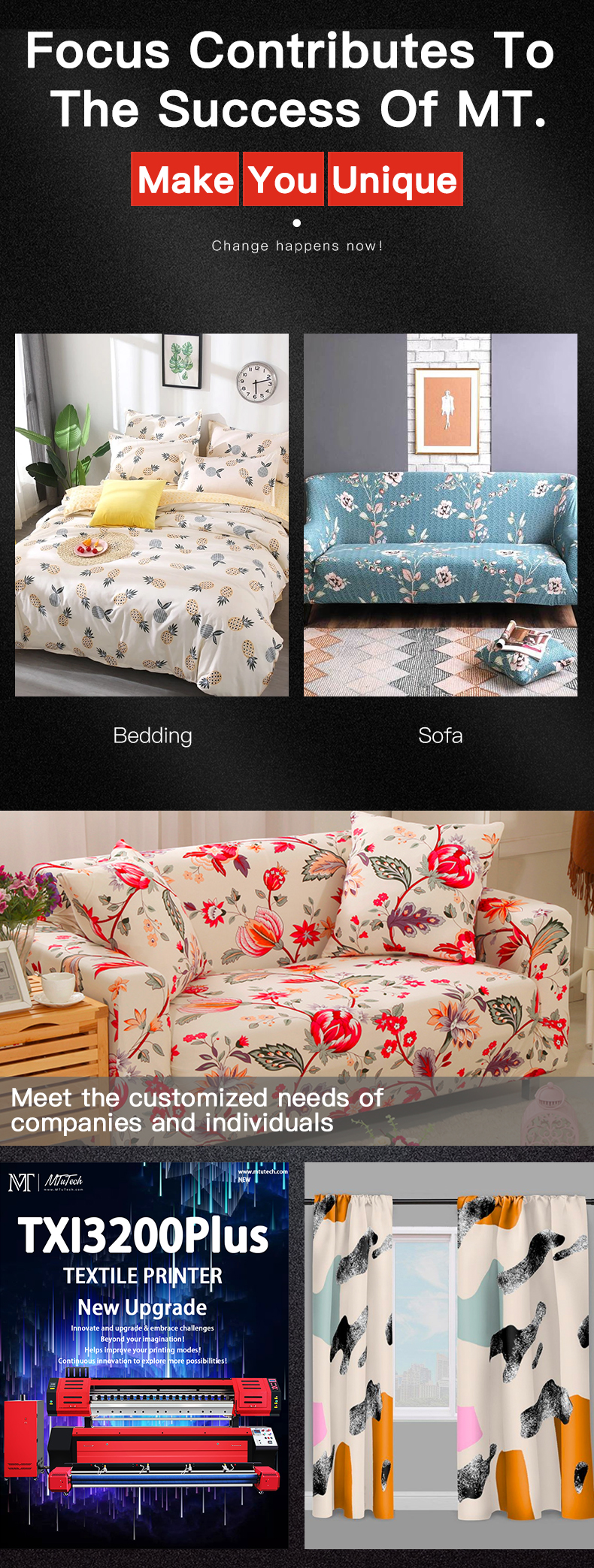 MT 1.8meters I3200 Printhead Sublimation for home textile printing