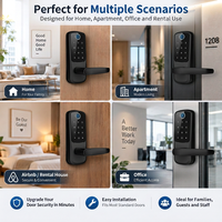 Nouvelle Serrure de Porte Intelligente 2026 avec Empreinte Digitale, Clavier, Mot de Passe Électronique, Carte IC, Tuya WiFi TTLock – Serrure Invisible Intelligente pour Appartement