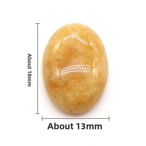Cabujón de Cristal Natural en Forma de Huevo de 13x18mm, Gema Suelta de Cristal Natural para la Creación de Joyería DIY - Product Image 5