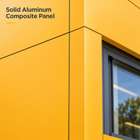 Panneau composite en aluminium ACM blanc solide revêtu de PE de 3 mm et 4 mm pour le revêtement des plafonds et des colonnes