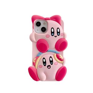 Funda de silicona suave con diseño de <span class=keywords><strong>Kirby</strong></span> apilado para iPhone 13 Pro, iPhone 12, iPhone 11, XS, XR - Product Image 5