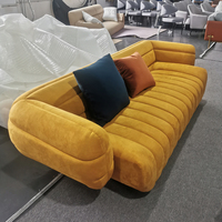 Canapé de salon moderne en tissu, design simple et personnalisable, avec coins ajustables ou en forme de I, canapé banane