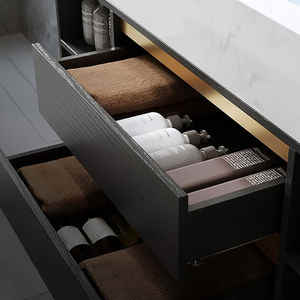 Комплект туалетных столов для ванной комнаты с подвесной раковиной - Product Image 4