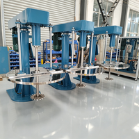 Disperseur hydraulique antidéflagrant avec couvercle, pour pâte colorante adhésive, disperser à haute vitesse à chambre fermée