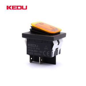 KEDU HY12-<span class=keywords><strong>15</strong></span> Haute Qualité 250V 16A IP65 Antipoussière Étanche Interrupteur À Bascule Avec Led - Product Image 1
