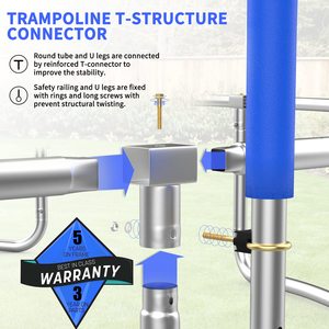 <span class=keywords><strong>Trampoline</strong></span> de saut intérieur et extérieur de 6 à 16 pieds avec filet de clôture Équipement de fitness pour enfants et adultes en matériau PP - Product Image 6