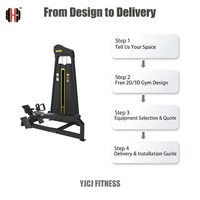 Appareil de musculation pour le dos à double plateforme de pieds, avec poignées à prise serrée, en acier, gain de place, pour salle de sport commerciale, machine à traction longue