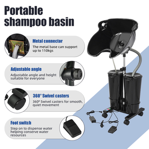 Estación Portátil OEM ODM para Lavado <span class=keywords><strong>de</strong></span> Cabello con Tanque y Bomba <span class=keywords><strong>de</strong></span> Agua, Lavacabezas Personalizado con Logotipo para Salón <span class=keywords><strong>de</strong></span> Belleza y Barbería - Product Image 3
