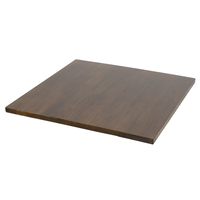Tables de restaurant, plateau en bois massif, structure en métal, usage commercial, mobilier de salle à manger extérieur pour école