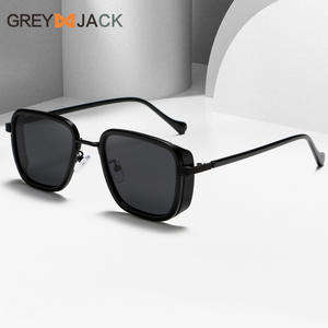 Lunettes de soleil grises pour femmes, monture noire en métal TR, verres polarisés UV400 TAC, type 3, pour sorties mode et conduite - Product Image 3