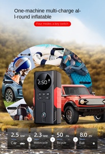 <strong>12V</strong> 1000A <strong>Car</strong> Emergency <strong>Jump</strong> <strong>Starter</strong> with Digital Screen Large Capacity Power Bank &amp; Integrated Inflation Pump - Product Image 6