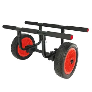 Chariot de <span class=keywords><strong>Kayak</strong></span> à deux roues réglable en aluminium robuste assis sur le dessus - Product Image 4