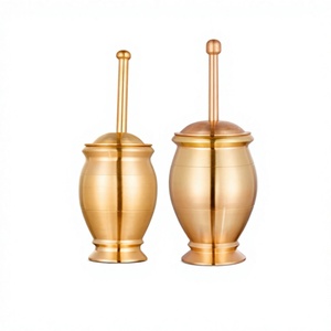 Pure Copper Mortar and Pestle Brass Medicine Pounding <b>Jar</b> Chinese Herbal Grinding Bowl Copper Cup Home <b>Garlic</b> Mincer - Product Image 4