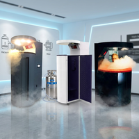 Cabine de cryothérapie pour la gestion de traitements esthétiques et corporels, localisés et corporels complets
