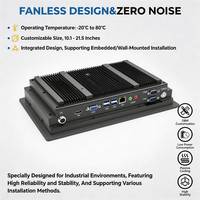PC de Panel Versátil, Sin Ventilador, Resistente al Agua, con Procesador Intel Core I3/i5/i7 de 12.ª Generación, con Windows 10/11/Linux, para Sistemas de Automatización Industrial de Montaje en Pared
