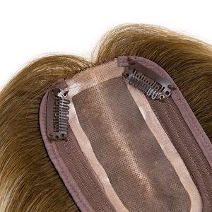 Hot Sell Women's Silk Base Closure Russian Straight Mono Base <b>Full</b> Volume Clip-on <b>Lace</b> Toupper Hair Extensions - Product Image 5