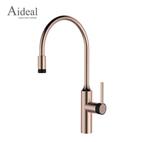 Robinet de cuisine en acier inoxydable 304, bec haut pivotant, mitigeur monocommande eau chaude et froide pour évier de cuisine