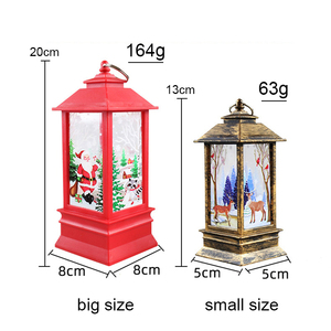 Lanterne lumineuse de Noël à piles, en PVC et fil de cuivre, IP44, Père Noël, bonhomme de neige, décorations lumineuses suspendues, lumières de Noël, Nouvel An, Navidad 2023 - Product Image 2