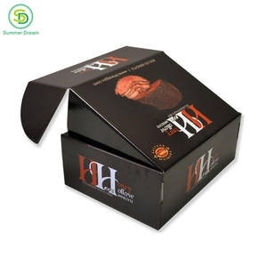 Logo personalizzato carta stampata nero Mailer scatola di cartone scatole di spedizione per t-shirt abbigliamento regalo scarpe Packaging - Product Image 2