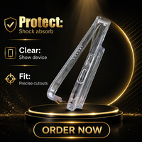 Nouvelle coque de téléphone transparente antichoc en verre trempé avec support magnétique pour 18 Duo