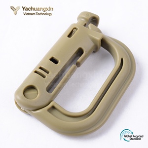 Mosquetón de Plástico para Exteriores con Hebilla de Cierre Rápido, Anillo en D, Clip Táctico para Mochila de Montañismo, 4 Colores, para Todas las Estaciones, Senderismo y Camping - Product Image 3