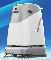 Robot de nettoyage industriel tout-en-un : laveur, balayeuse, aspirateur, dépoussiéreur, navigation automatique, réservoir d'eau 72L, contrôle par application
