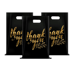 Sacs de courses en plastique, sacs fourre-tout, sacs de Noël, sacs d'épicerie, sacs d'expédition jetables, texture de luxe, couleur unie, écologiques, en LDPE, effet soie - Product Image 2