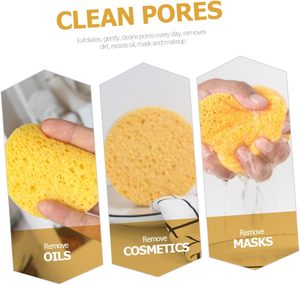 Éponges faciales naturelles en pulpe de bois, éponge réutilisable en cellulose, parfaite pour éliminer les peaux mortes, la saleté et le maquillage - Product Image 3