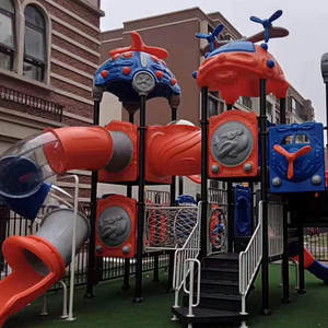 אספקת מפעל של מגלשות פלסטיק גדולות לגני ילדים, מתקני שעשועים קהילתיים, ציוד משחק לילדים מפלסטיק - Product Image 4