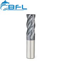 BFL pulgadas tamaño Fresas CNC carburo 4 flautas Flat Dlc End Mill pulgadas fresa en Stock 1/8 ''vástago