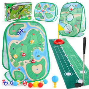 3 en 1 Kids Outdoor Sport Toys Fun <span class=keywords><strong>Golf</strong></span> Game Set con Chipping Stick y Bolas Incluyendo Indoor Target Mat-Durable Plastic - Product Image 1