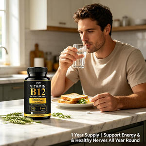 Comprimés de Vitamine B12 de Marque Privée OEM, Favorisent la Formation des Globules Rouges, la Santé Cérébrale, Compatibles Végétaliens, Comprimés de Méthylcobalamine - Product Image 3