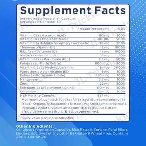 Suplemento de Fertilidad Masculina de Marca Privada OEM ODM, Píldoras de Probióticos, Cápsulas Impulsoras de Hormonas, Cápsulas de Fertilidad para Hombres - Product Image 2
