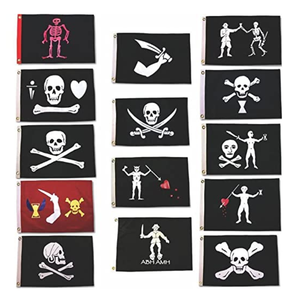 Bandera de pirata <span class=keywords><strong>Blackbeard</strong></span> impresa personalizada Género de Bandera negra - Product Image 1