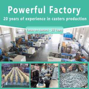 Herstellung von 65mm 75mm <span class=keywords><strong>Nylon</strong></span>-PVC-Bürostuhlrollen Möbelrollen Hohlbremse Universal-Drehrollen - Product Image 2