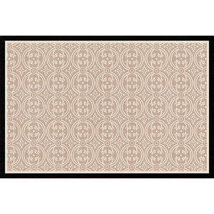Tapis rectangulaire Jinrui Vintage Chic, résistant aux taches, pour salon et chambre, imprimé, tissé, nettoyage facile - Product Image 4