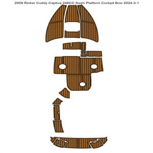 Suelo de EVA con Aspecto de Madera para Yates Rinker Cuddy Captiva 246CC 2009, Moderno, Antideslizante, Fácil de Instalar - Product Image 6