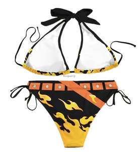 Traje de Baño Delgado de <span class=keywords><strong>Anime</strong></span> para Cosplay, Sexy y a la Moda, Serie <span class=keywords><strong>ONE</strong></span> <span class=keywords><strong>PIECE</strong></span>, <span class=keywords><strong>Bikini</strong></span> con Estampado Digital 3D, Traje de Baño de Black Clover, Disfraz de Halloween - Product Image 3