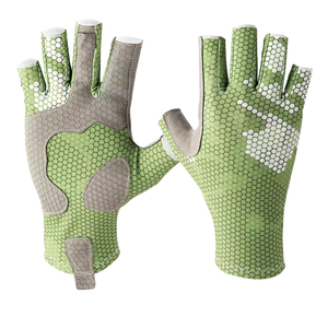 Gants de pêche chauffants, respirants, légers, demi-doigts, antidérapants, en Spandex, à enfiler, pour l'été, pour hommes et femmes, protection solaire pour la salle de sport - Product Image 1