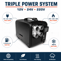 Calentador de Aire Portátil Diésel 3 en 1 de 12V 24V 220V, Calentador de Estacionamiento de 2kW para Camión, Coche, Autocaravana, RV, Barco - Venta al por Mayor Directa de Fábrica