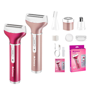 Depiladora USB recargable 4 en 1 para depilación de nariz, Barba, <span class=keywords><strong>cejas</strong></span>, afeitadora femenina, máquina de depilación - Product Image 1