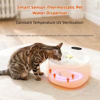 Distributeur d'eau pour animaux de compagnie, fontaine à eau automatique intelligente pour chat, distributeur d'eau rechargeable, nettoyage automatique, écologique, distributeur d'eau automatique pour animaux de compagnie