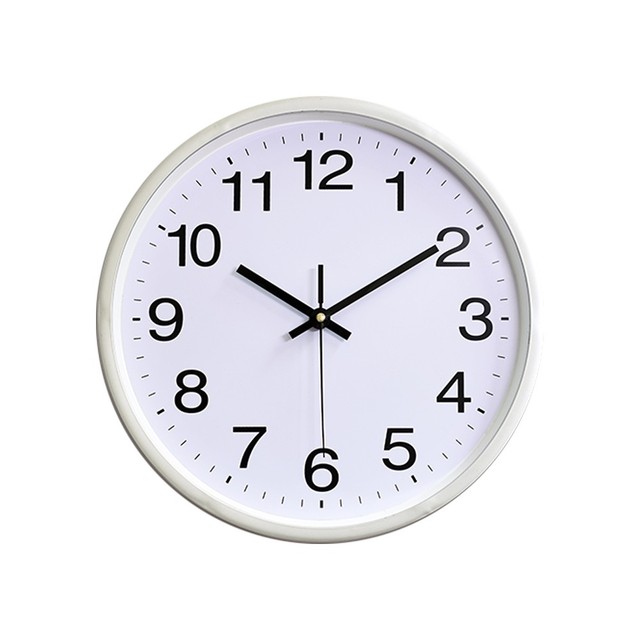 Wholesale 10 Inch Customized Brand Digital Plastic Wall Clock Simple Home Office Decor Quartz Movement Analog Needle Display Box