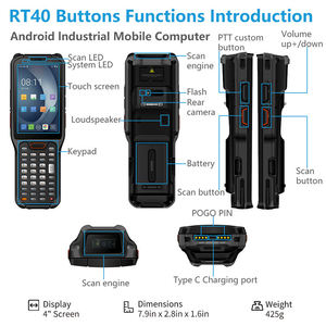 Urovo Bộ Thu Thập Dữ Liệu Cầm Tay RT40 Máy Tính Cầm Tay <span class=keywords><strong>Android</strong></span> 10 Pda Máy Quét Mã Vạch Pda 1D 2D - Product Image 3