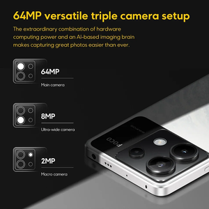 Version mondiale PO CO X6 5G Appareil photo 64MP avec OIS Charge 67W NFC Snapdragon 7s Gen 2 Écran AMOLED 120Hz Flow Smartphone - Product Image 6