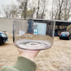 Bols chantants en cristal de quartz transparents de qualité supérieure, prix d'usine, 432Hz/440Hz, pour la guérison sonore des chakras, le yoga et la méditation - Product Image 3