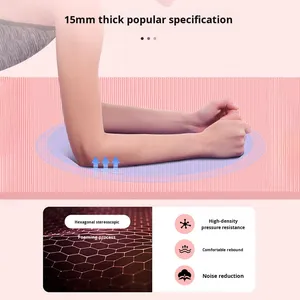 Tapis de yoga antidérapant pliable, épaisseur 10-20 mm, absorption silencieuse des chocs, parfait pour le sport et la remise en forme des hommes et des femmes - Product Image 3
