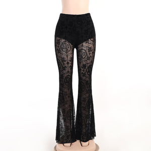 Pantalones de Verano Casuales para Mujer, Ajustados, de Cintura Alta, con Encaje, de Secado Rápido, Estilo Skinny, Cintura Elástica, Ropa de <span class=keywords><strong>Moda</strong></span> - Product Image 6