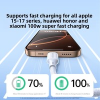 Cable UGREEN USB Tipo C a Tipo C de 240W con Carga Rápida PD de 5A, Trenzado, para Teléfonos Móviles Apple y Android, Tabletas, Portátiles, Cargador USB C